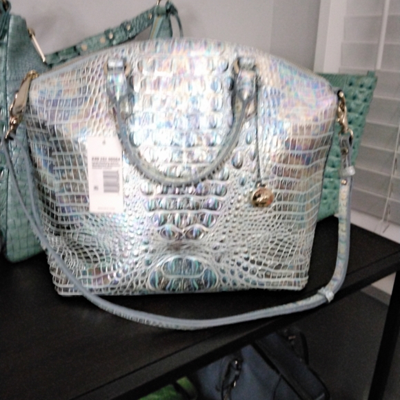 Brahmin L Dux Wonderland, Seafoam Ombre Tabitha, [SOLD] Moonstone Seville - Picture 3 of 3